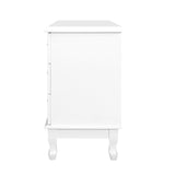 NNEDSZ Chest of Drawers Dresser Table Lowboy Storage Cabinet White KUBI Bedroom