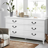 NNEDSZ Chest of Drawers Dresser Table Lowboy Storage Cabinet White KUBI Bedroom