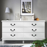 NNEDSZ Chest of Drawers Dresser Table Lowboy Storage Cabinet White KUBI Bedroom