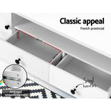 NNEDSZ TV Cabinet Entertainment Unit Stand French Provincial Storage 160cm KUBI