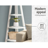 NNEDSZ 5 Tier Corner Ladder Display Shelf Home Storage Plant Stand Bookshelf