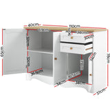 NNEDSZ Buffet Sideboard Storage Cabinet Kitchen Cupboard Drawer Table Hallway