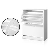 NNEDSZ 2 Door Shoe Cabinet - White