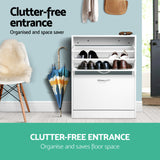 NNEDSZ 2 Door Shoe Cabinet - White