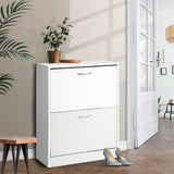NNEDSZ 2 Door Shoe Cabinet - White