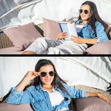 NNEMB 4pc Outdoor Day Bed-Light Wicker and Off White Canopy