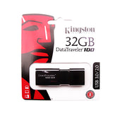 NNEDSZ 32GB USB 3.0 FLASH DRIVE (KINDT100G3/32GB)