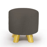 NNEDPE Luxury Chic Wooden Footstool Ottoman Fawn
