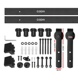 NNEDSZ Sliding Barn Door Hardware - Black