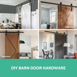 NNEDSZ Sliding Barn Door Hardware - Black