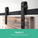 NNEDSZ Sliding Barn Door Hardware - Black