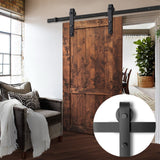 NNEDSZ Sliding Barn Door Hardware - Black