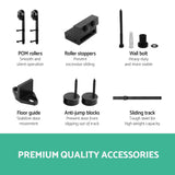 NNEDSZ Sliding Barn Door Hardware Track Set Home Office Bedroom Interior Closet