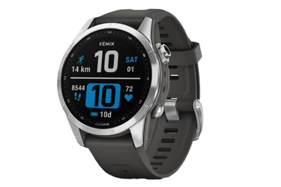 NNEKG fēnix® 7S Silver with Graphite Band Multisport GPS Watch