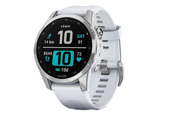 NNEKG fēnix® 7S Silver with Whitestone Band Multisport GPS Watch