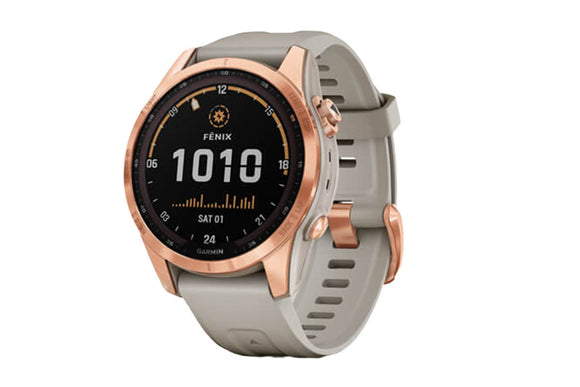 NNEKG fēnix® 7S Solar Rose Gold with Light Sand Band Multisport GPS Watch