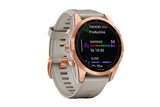 NNEKG fēnix® 7S Solar Rose Gold with Light Sand Band Multisport GPS Watch