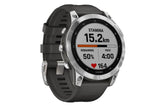 NNEKG fēnix® 7 Silver with Graphite Band Multisport GPS Watch