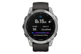 NNEKG fēnix® 7 Silver with Graphite Band Multisport GPS Watch