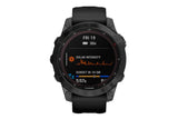 NNEKG fēnix® 7 Sapphire Solar Black DLC Titanium with Black Band Multisport GPS Watch