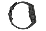 NNEKG fēnix® 7 Sapphire Solar Black DLC Titanium with Black Band Multisport GPS Watch