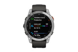 NNEKG epix (Gen 2) Silver with Graphite Band Premium Active Smart Watch