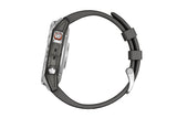 NNEKG epix (Gen 2) Silver with Graphite Band Premium Active Smart Watch
