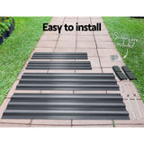 NNEDSZ Fingers 150 x 90cm Galvanised Steel Garden Bed - Aliminium Grey
