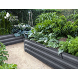 NNEDSZ Fingers 150 x 90cm Galvanised Steel Garden Bed - Aliminium Grey