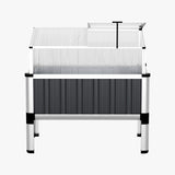 NNEDSZ Garden Bed Galvanised Steel Raised Planter Vegetable 80x49x74cm