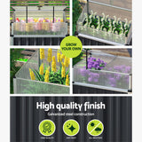 NNEDSZ Garden Bed Galvanised Steel Raised Planter Vegetable 80x49x74cm