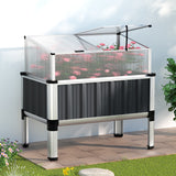 NNEDSZ Garden Bed Galvanised Steel Raised Planter Vegetable 80x49x74cm