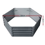 NNEDSZ Garden Bed 2PCS 130X130X46CM Galvanised Steel Raised Planter
