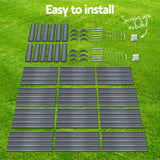 NNEDSZ Garden Bed 2PCS 130X130X46CM Galvanised Steel Raised Planter