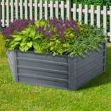 NNEDSZ Garden Bed 2PCS 130X130X46CM Galvanised Steel Raised Planter