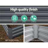 NNEDSZ Greenfingers Garden Bed 2PCS 150X90X30CM Galvanised Steel Raised Planter