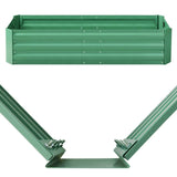 NNEDSZ Greenfingers Garden Bed 150cm x 90cm 2x Galvanised Steel Raised Green Planter