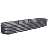 NNEDSZ 320X80X42CM Galvanised Raised Garden Bed Steel Instant Planter