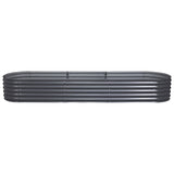 NNEDSZ 320X80X42CM Galvanised Raised Garden Bed Steel Instant Planter