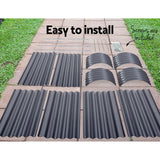 NNEDSZ 320X80X42CM Galvanised Raised Garden Bed Steel Instant Planter