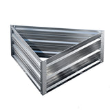 NNEDSZ Garden Bed Galvanised Steel Raised Planter Vegetable 86x86x30cm