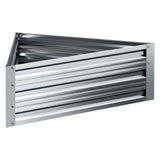 NNEDSZ Garden Bed Galvanised Steel Raised Planter Vegetable 86x86x30cm
