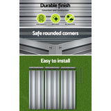 NNEDSZ Garden Bed Galvanised Steel Raised Planter Vegetable 86x86x30cm