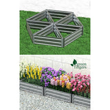 NNEDSZ Garden Bed Galvanised Steel Raised Planter Vegetable 86x86x30cm