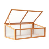 NNEDSZ Garden Bed Raised Wooden Planter Box Vegetables 110x58x41.5cm