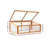 NNEDSZ Garden Bed Raised Wooden Planter Box Vegetables 110x58x41.5cm