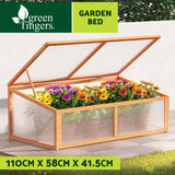 NNEDSZ Garden Bed Raised Wooden Planter Box Vegetables 110x58x41.5cm