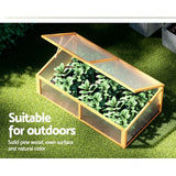 NNEDSZ Garden Bed Raised Wooden Planter Box Vegetables 110x58x41.5cm