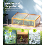 NNEDSZ Garden Bed Raised Wooden Planter Box Vegetables 110x58x41.5cm