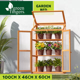 NNEDSZ Garden Bed Raised Wooden Planter Box Vegetables 60x46x100cm